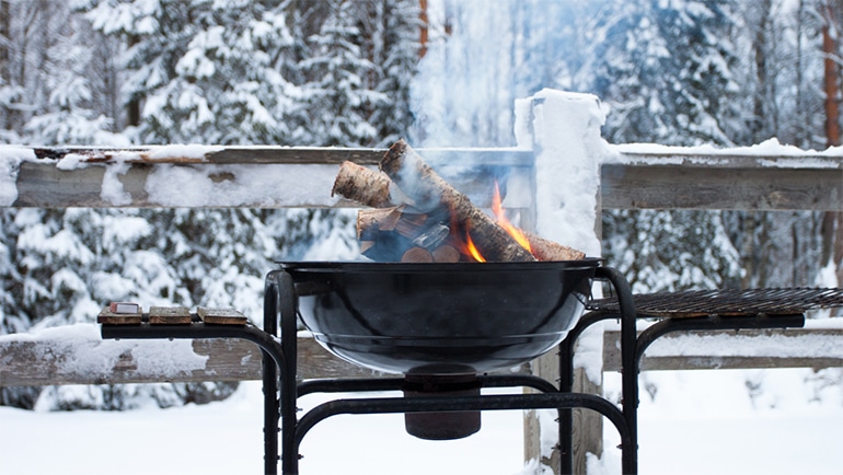 winter barbecue